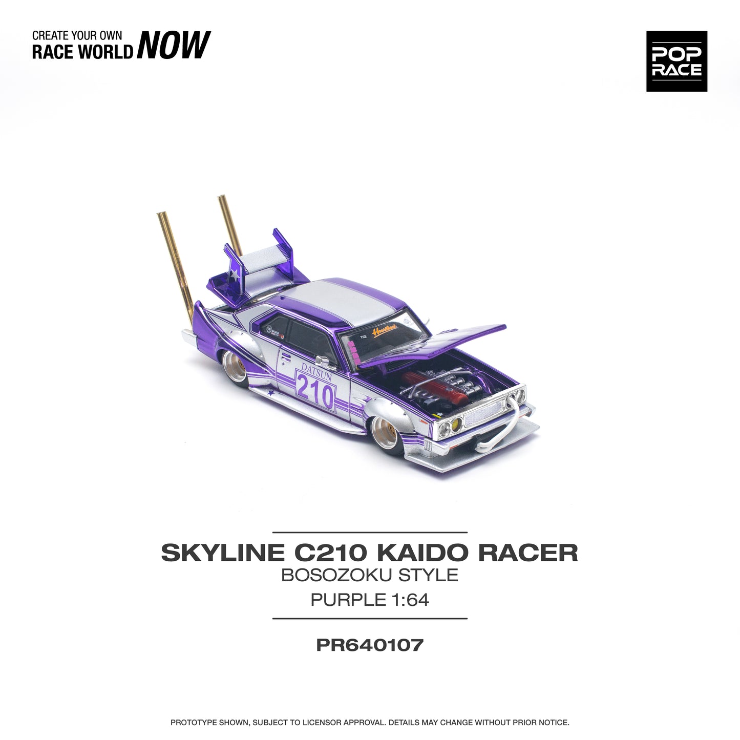 PR640107 SKYLINE C210 KAIDO RACER (BOSOZOKU STYLE) - PopRace