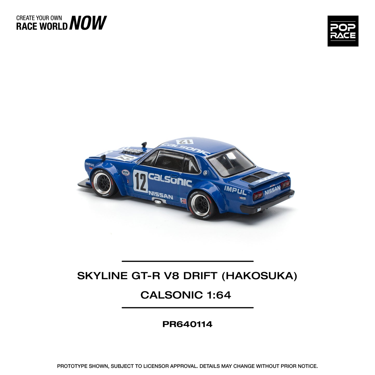 PR640114 SKYLINE GT-R V8 DRIFT (HAKOSUKA) – CALSONIC