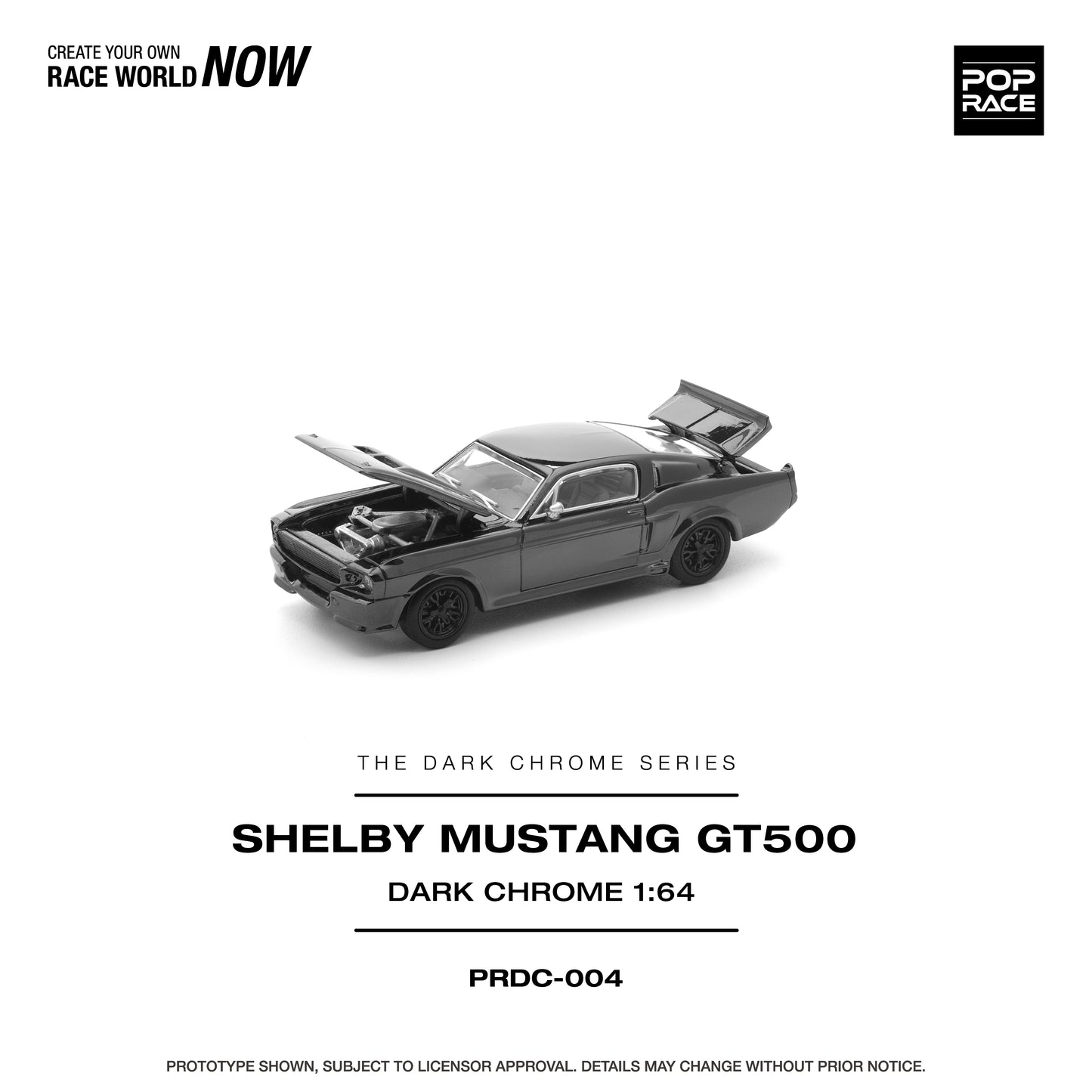 PRDC004 SHELBY MUSTANG GT500 DARK CHROME