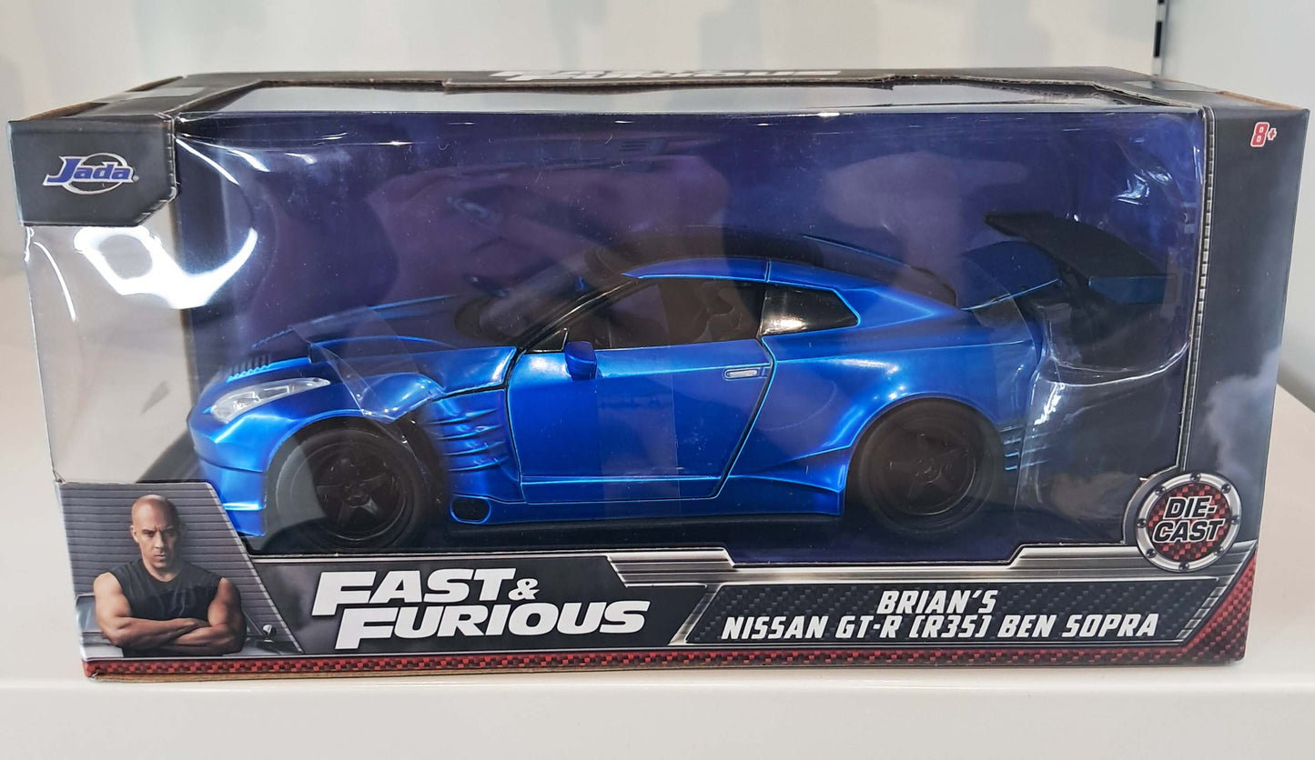 Brian's Ben Sopra Blue 2009 Nissan Skyline GT-R R35 – Fast & Furious