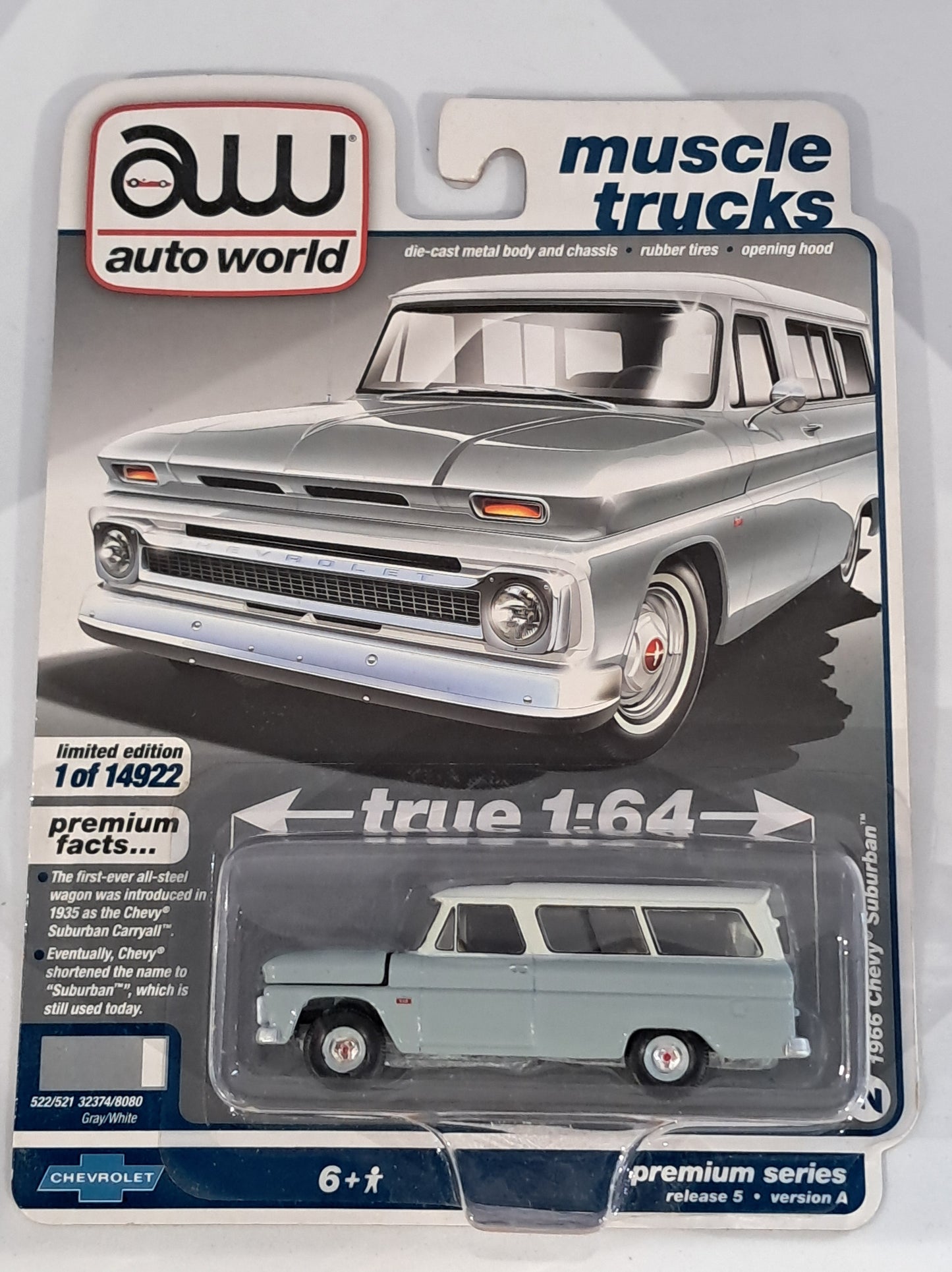 Gray White 1966 Chevy Suburban