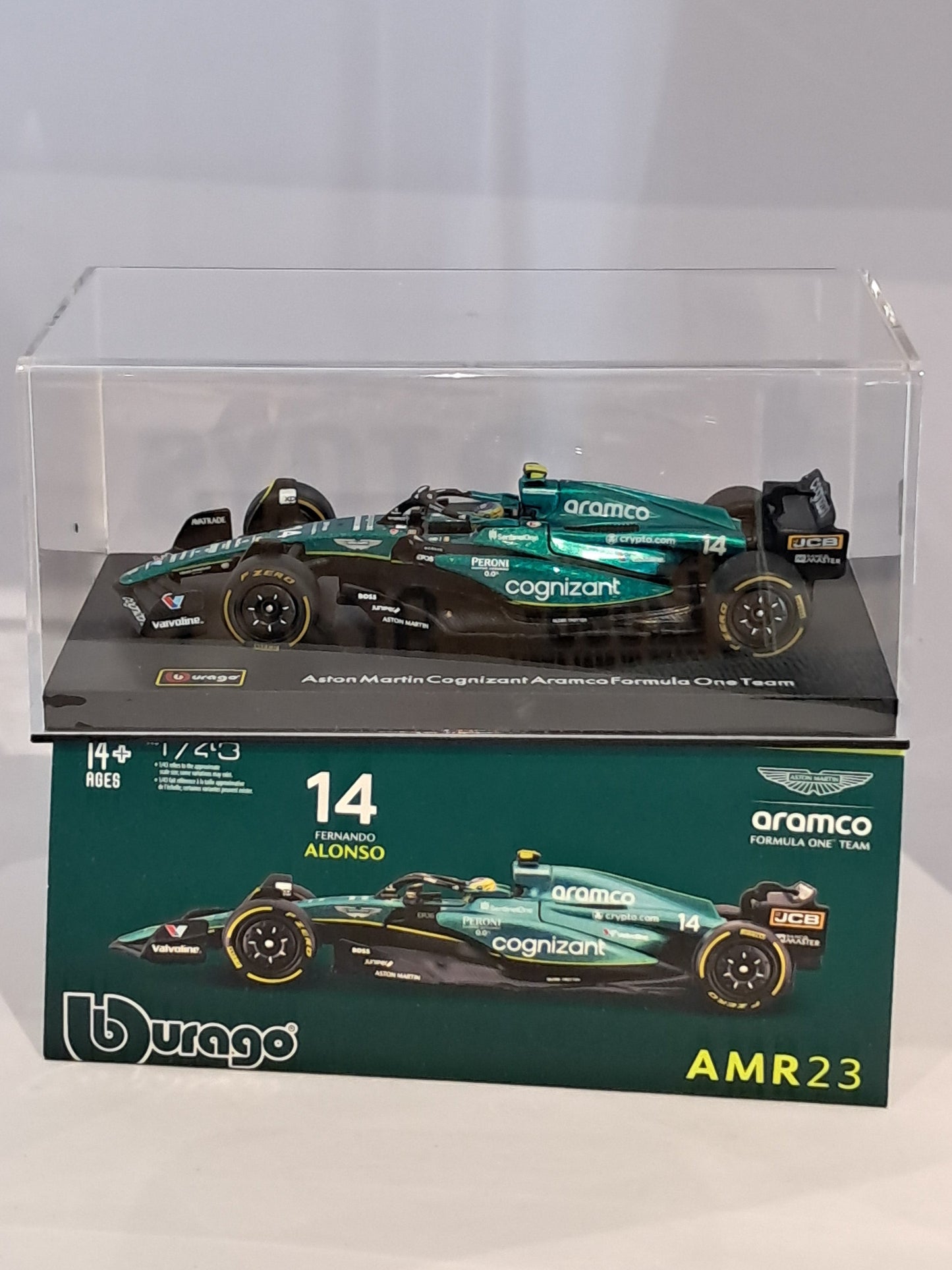 F1 Aston Martin AMR23 #14 F. Alonso 2023 W/D - Burago 1:43
