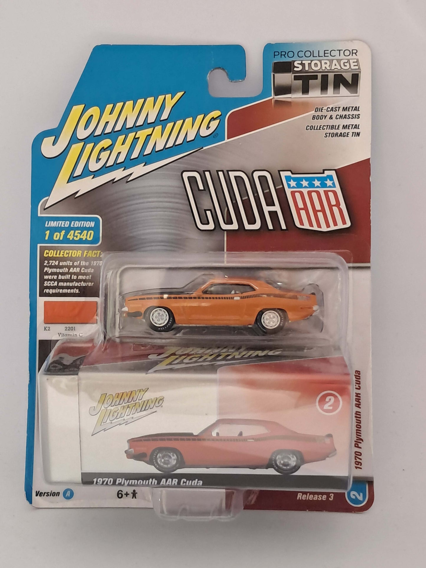 Vitamin C 1970 Plymouth AAR Cuda - Collector Tin - Johnny Lightning