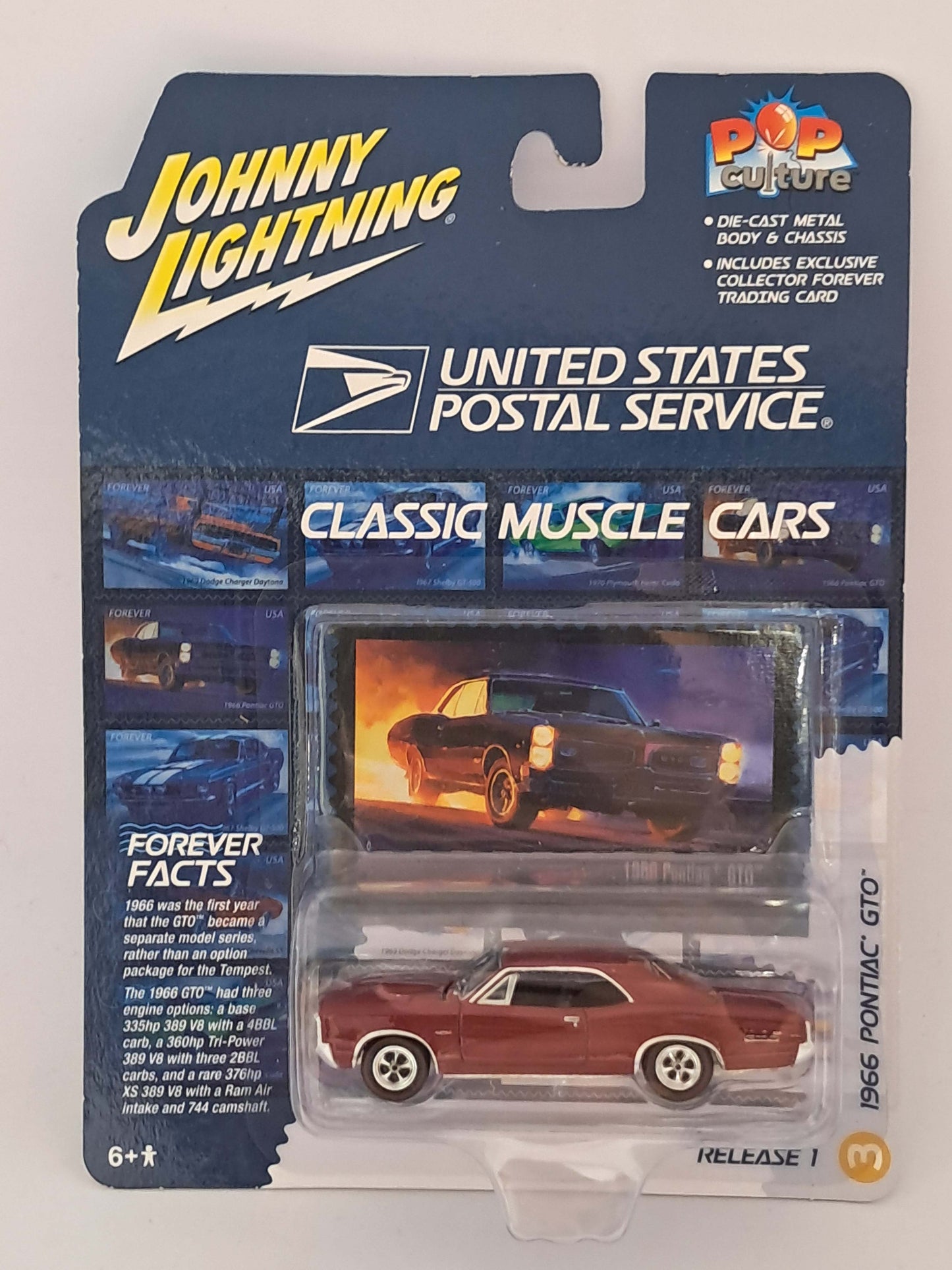 1966 Pontiac GTO USPS - Pop Culture - Johnny Lightning
