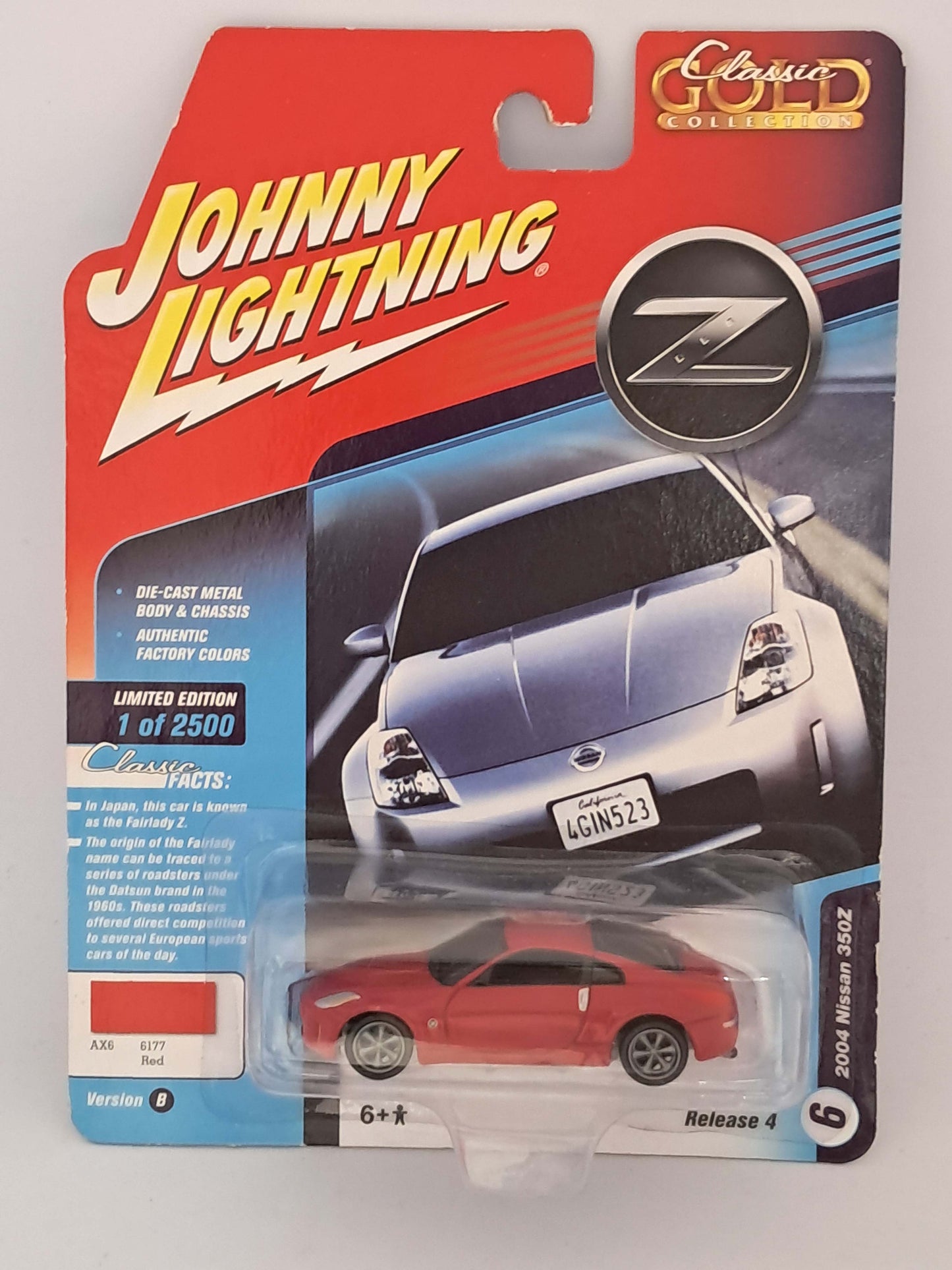 Red 2024 Nissan 350Z - Classic Gold - Johnny LIghtning
