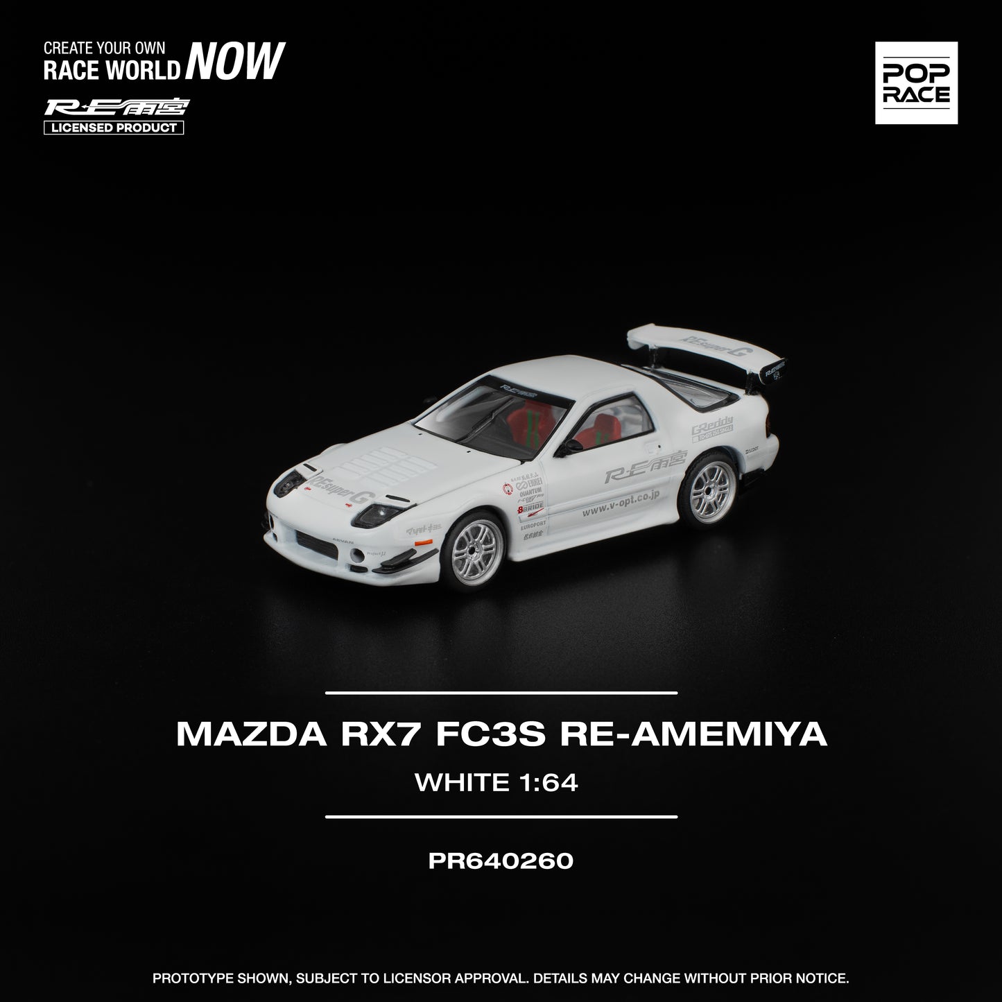 PR640260 MAZDA RX7 FC3S RE-AMEMIYA WHITE