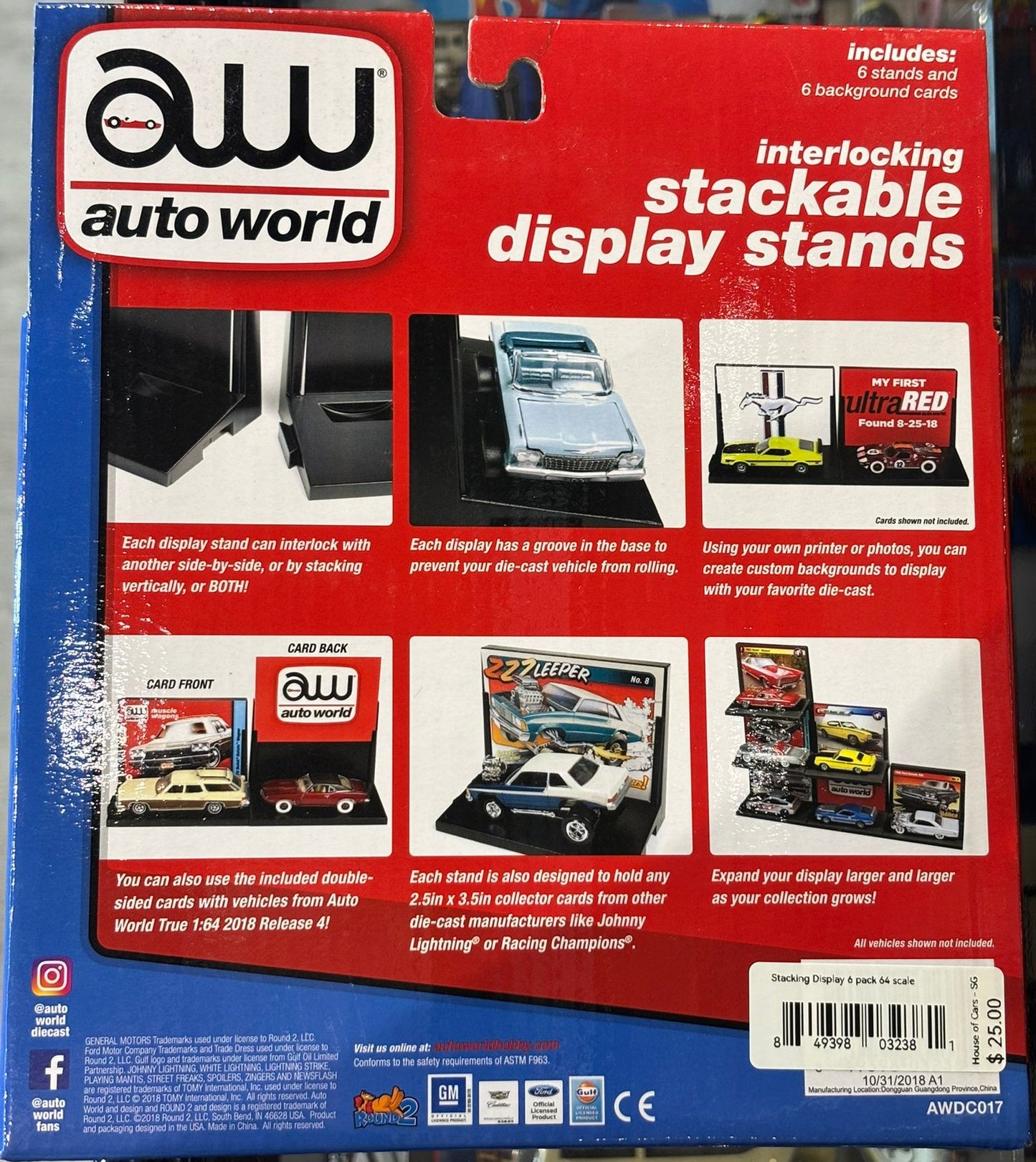 Stacking Display 6 pack 64 scale
