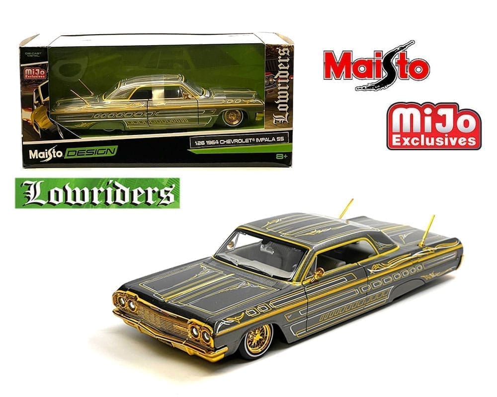 Lowrider 1964 Chevy Impala SS 64 Grey MiJo - Maisto 1:24
