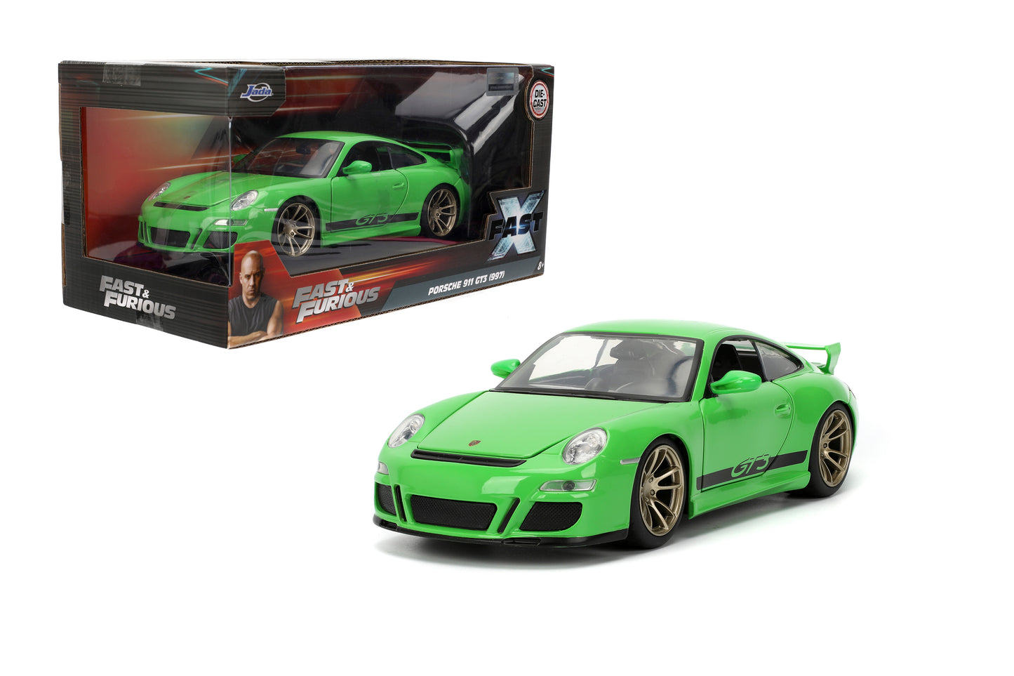 Green Porsche 911 GT3 (997) F10 - Fast & Furious