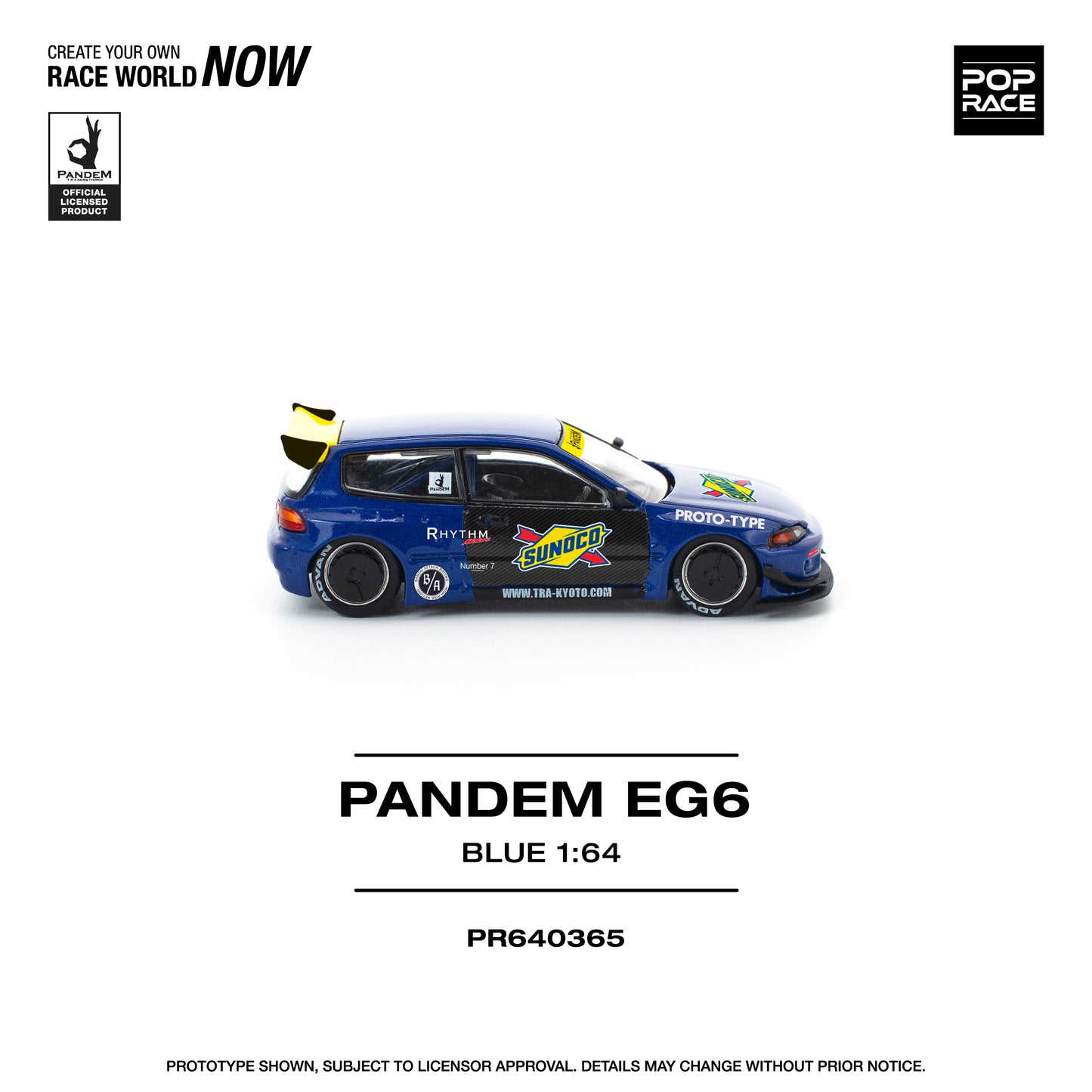 PR640365 PANDEM CIVIC EG6 BLUE/BLACK