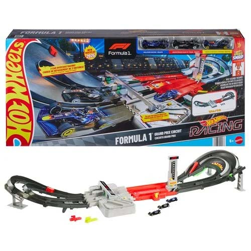 JDY16 Hot Wheels Racing F1 Grand Prix Trackset with Vehicles