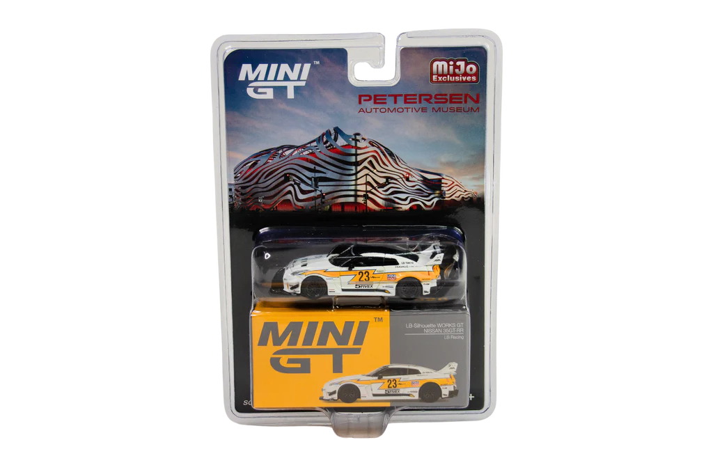 MGT00528 - PRM White Yellow Nissan 35GT RR LBWK LB Racing Mijo Petersen Exclusive