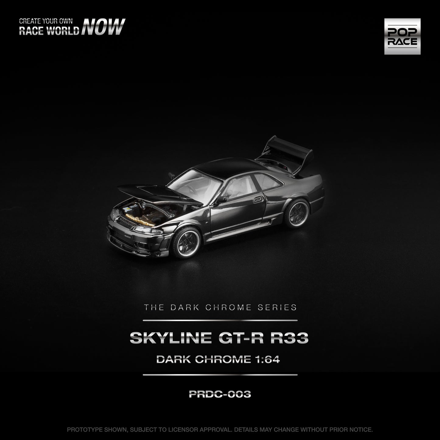 PRDC003 R33 GT-R DARK CHROME