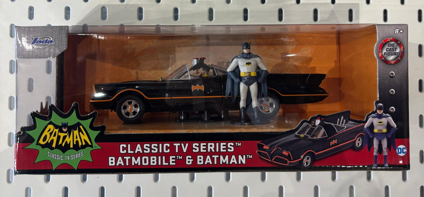 Batman 1966 Batmobile with Batman & Robin Figures – Hollywood Rides - Jada - 1:24
