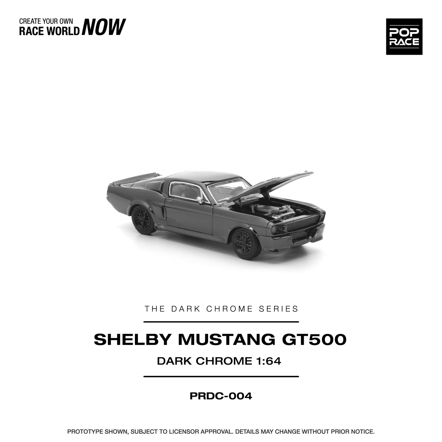 PRDC004 SHELBY MUSTANG GT500 DARK CHROME