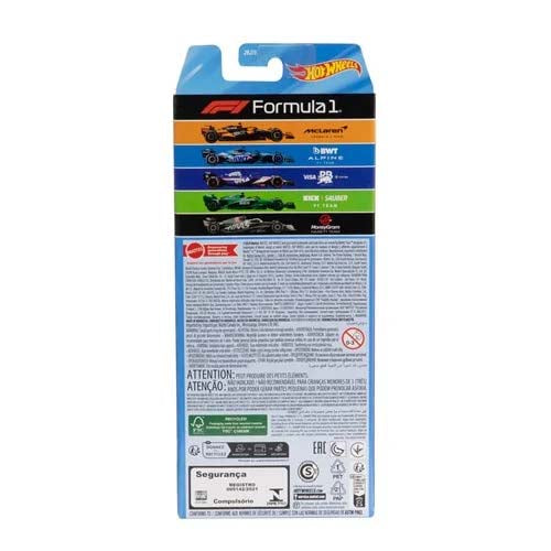 JGF58 Hot Wheels Formula 1 Die-Cast Vehicles 5-Pack