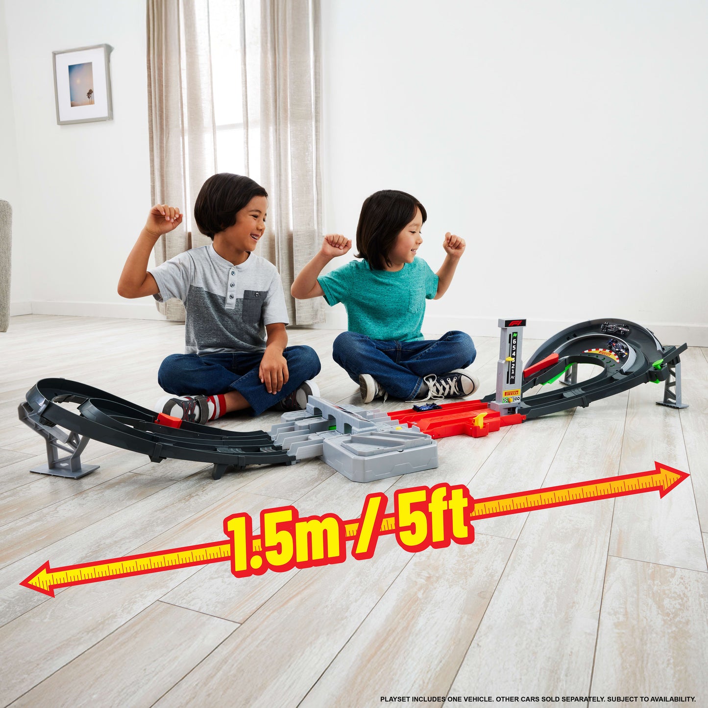 JDY16 Hot Wheels Racing F1 Grand Prix Trackset with Vehicles