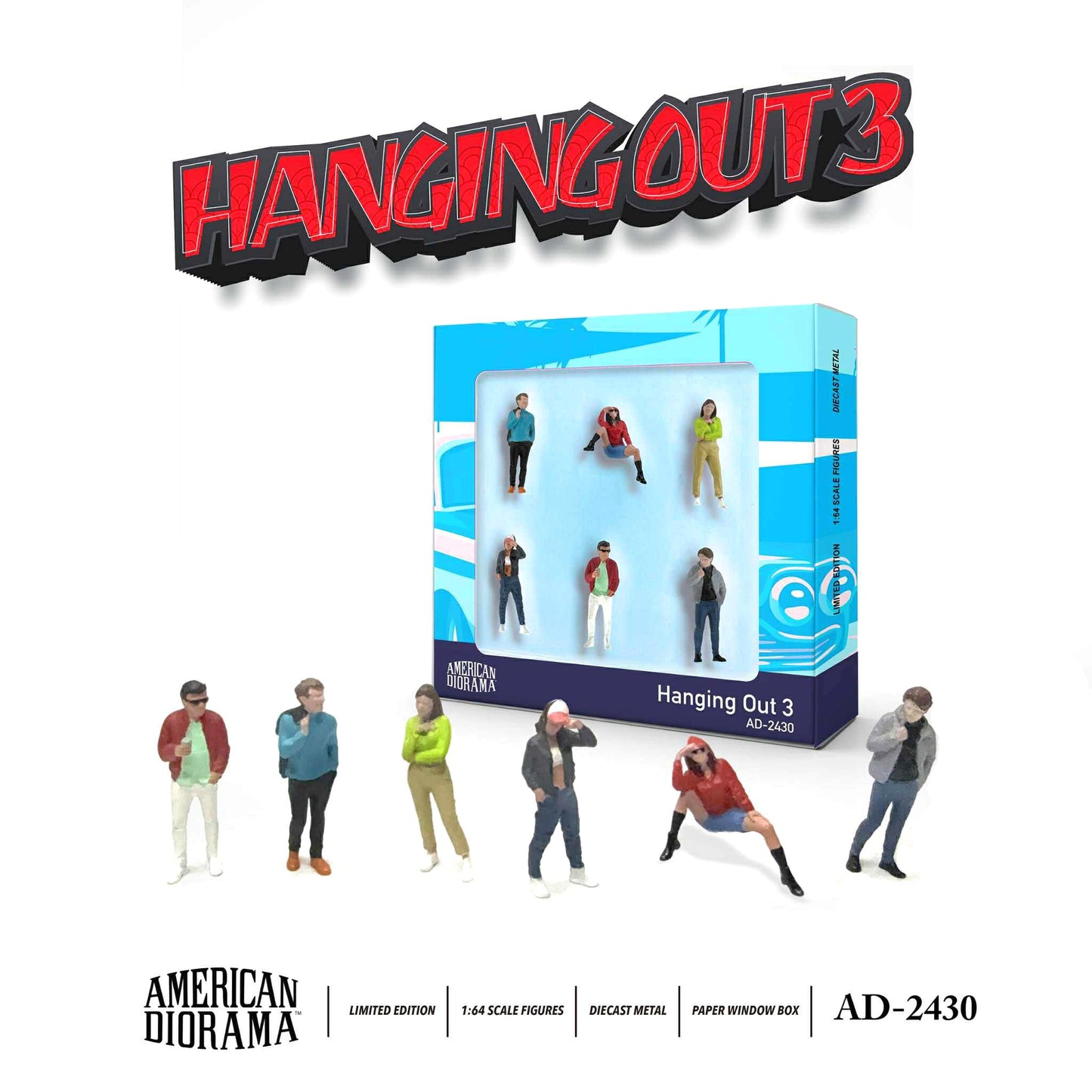 AD-2430 1:64 Figure Set: Hanging Out 3