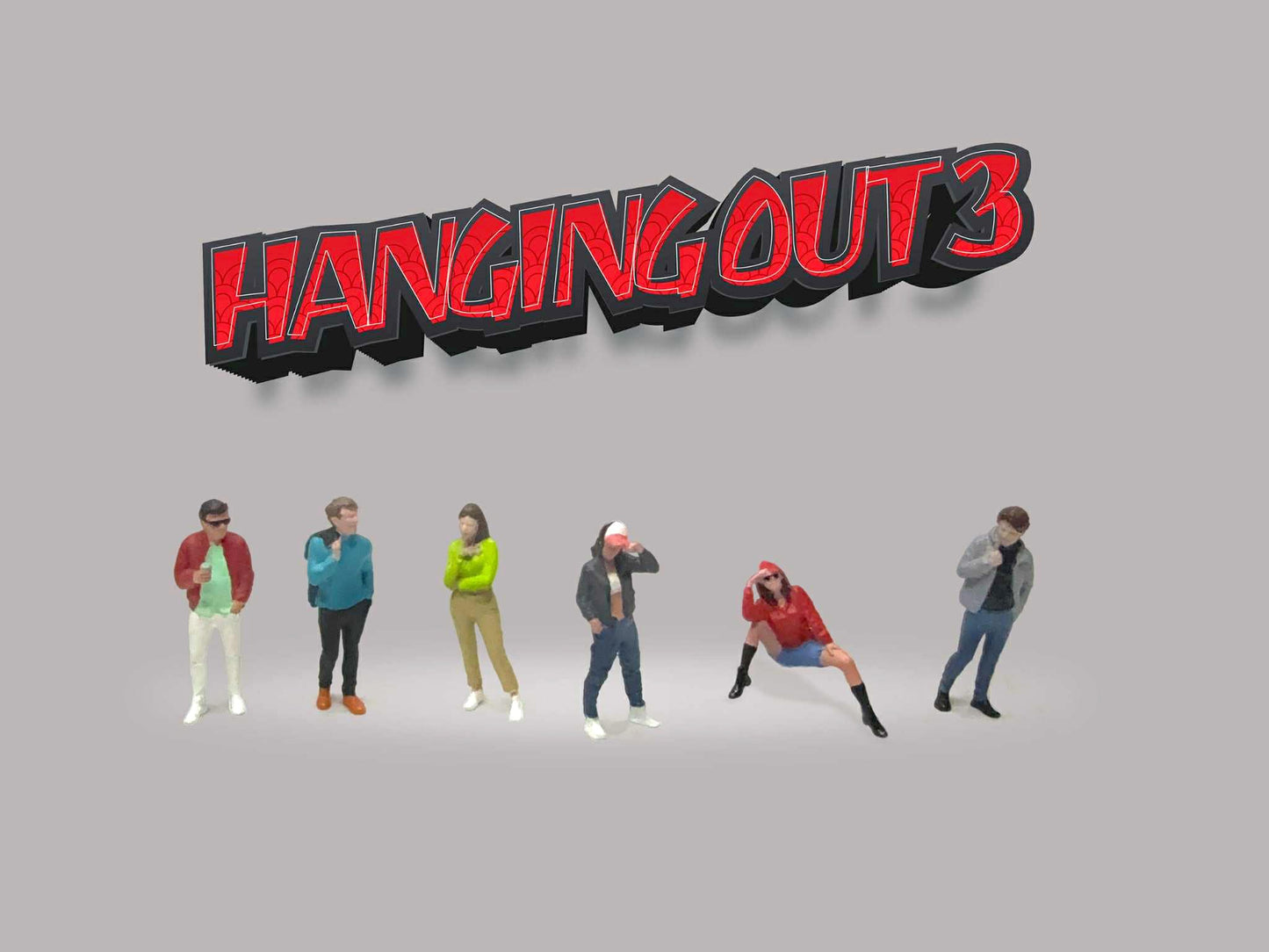AD-2430 1:64 Figure Set: Hanging Out 3