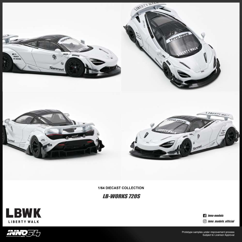 IN64-LBWK720S-01 LIBERTY WALK 720S Chase Car 1/6