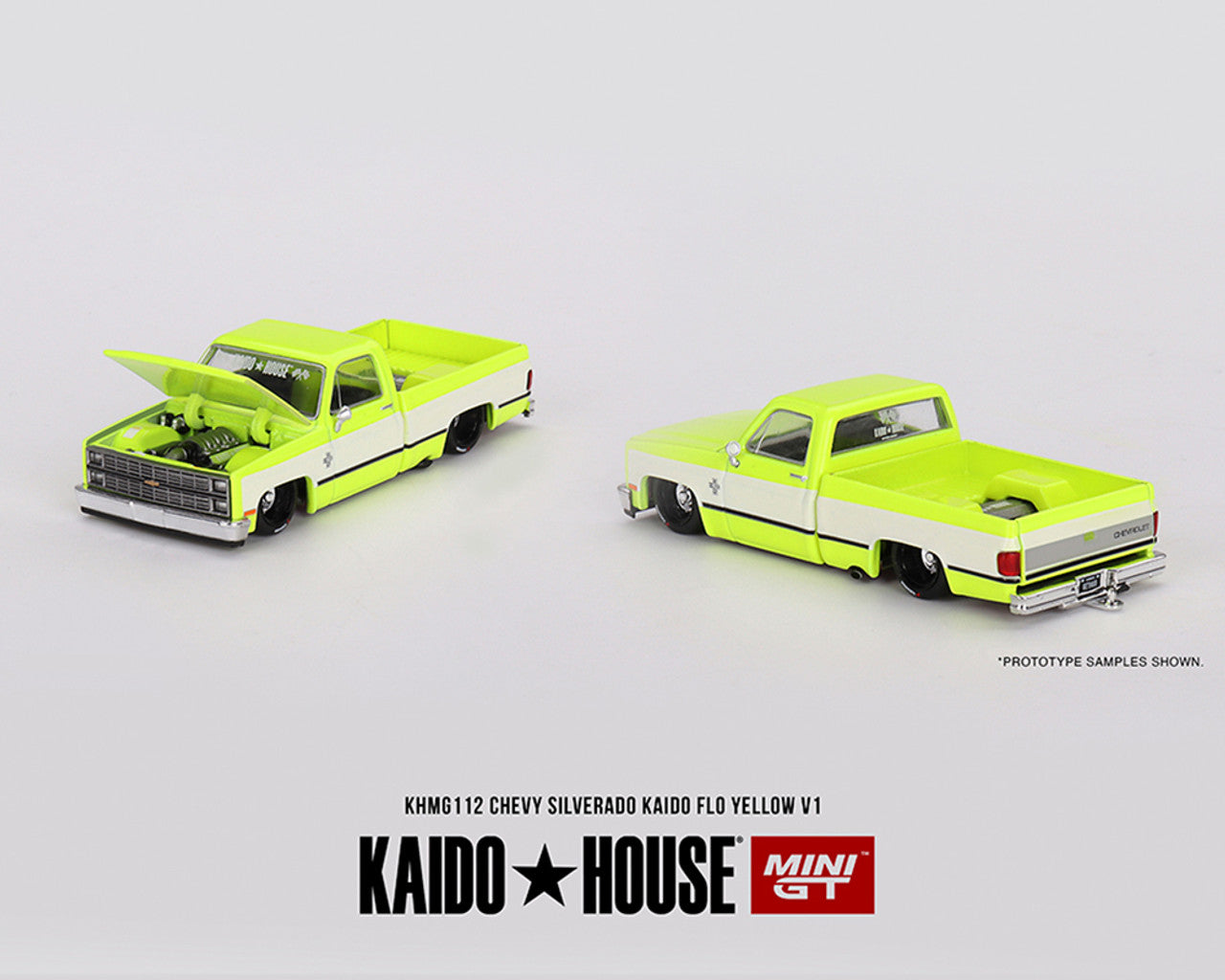 (Display pc) KHMG112 Yellow Chrome Chevrolet Silverado KAIDO Flo V1