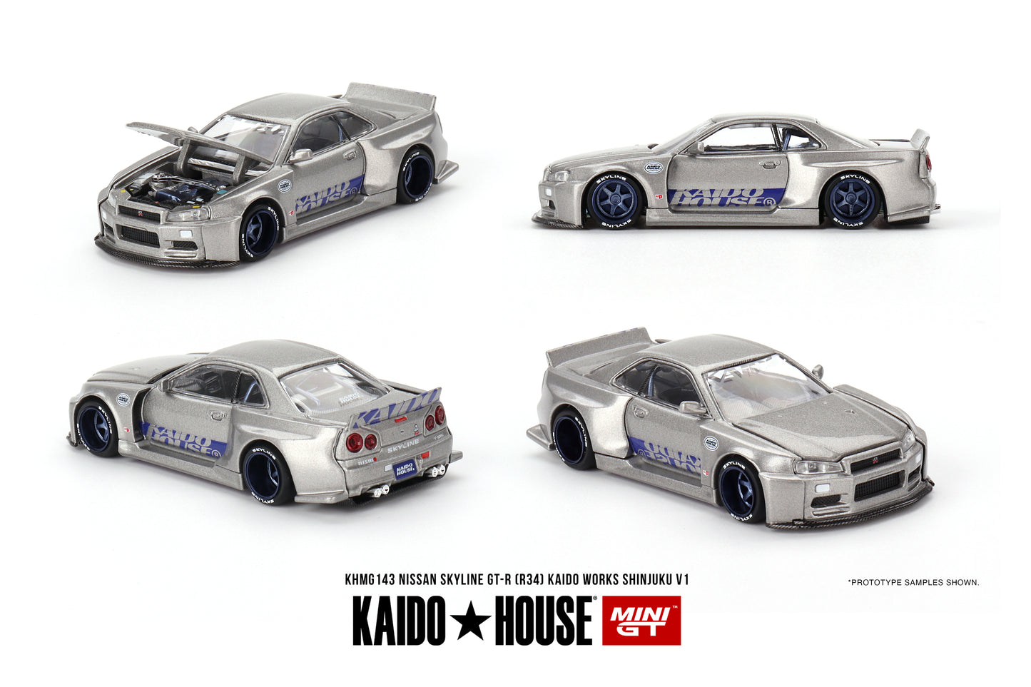 KHMG143 Nissan Skyline GT-R (R34) Kaido Works SHINJUKU V1