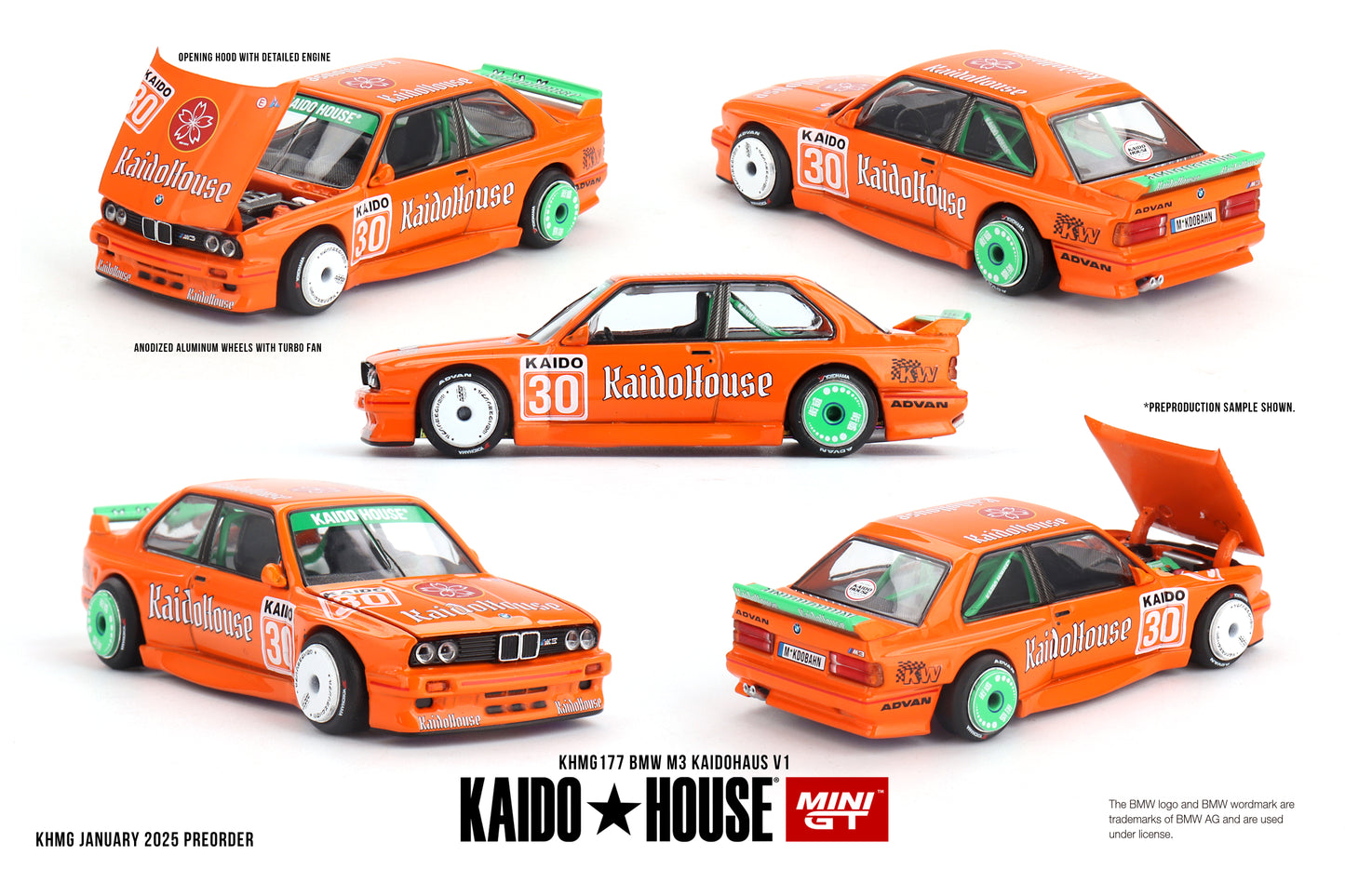 (Display pc) KHMG177 BMW M3 KaidoHaus V1 - MiniGT Kaido House