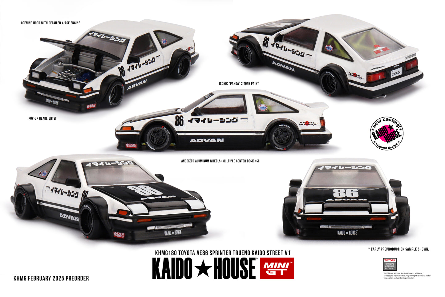 KHMG180 Toyota AE86 Sprinter Trueno Kaido Street V1
