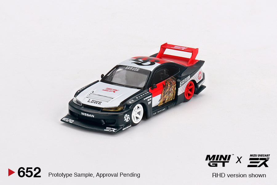 MGT00652 Garuda LB-Super Silhouette Nissan SILVIA (S15) MINI GT x MIZU Diecast