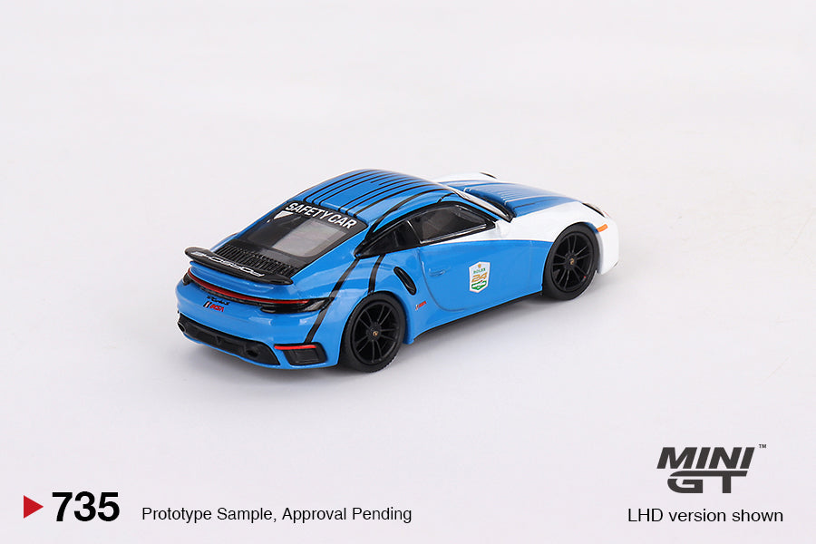 MGT00735 Blue Porsche 911 Turbo S Safety Car 2023 IMSA Daytona 24 Hours
