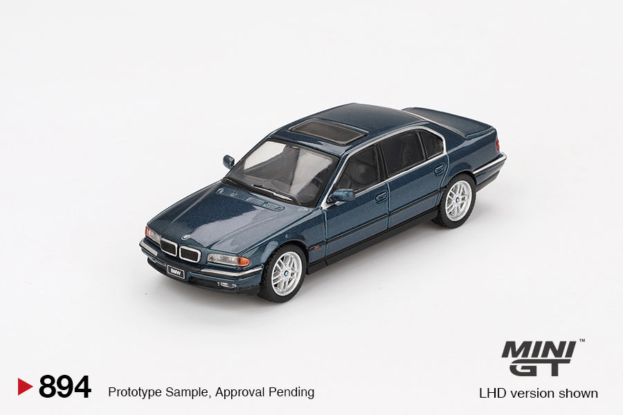 MGT00894 BX-R BMW 750IL Sorrento Blue Metallic Box - MiniGT 1:64
