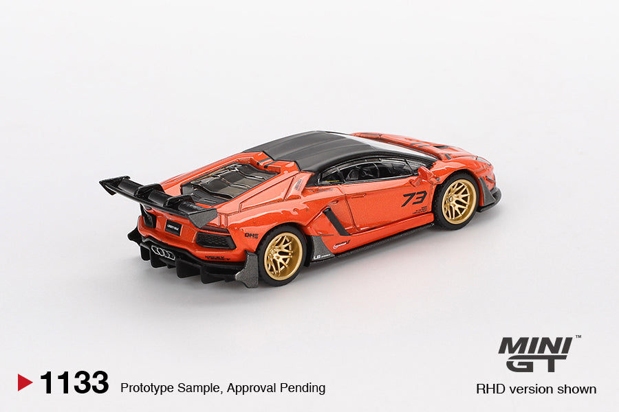 MGT01133 LB★WORKS Lamborghini Aventador Limited Edition Orange MDX 2025 - MiniGT 1:64