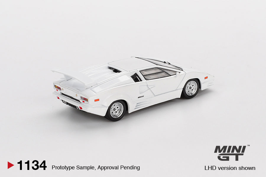 MGT01134 Lamborghini Countach 25th Anniversary White - MiniGT 1:64