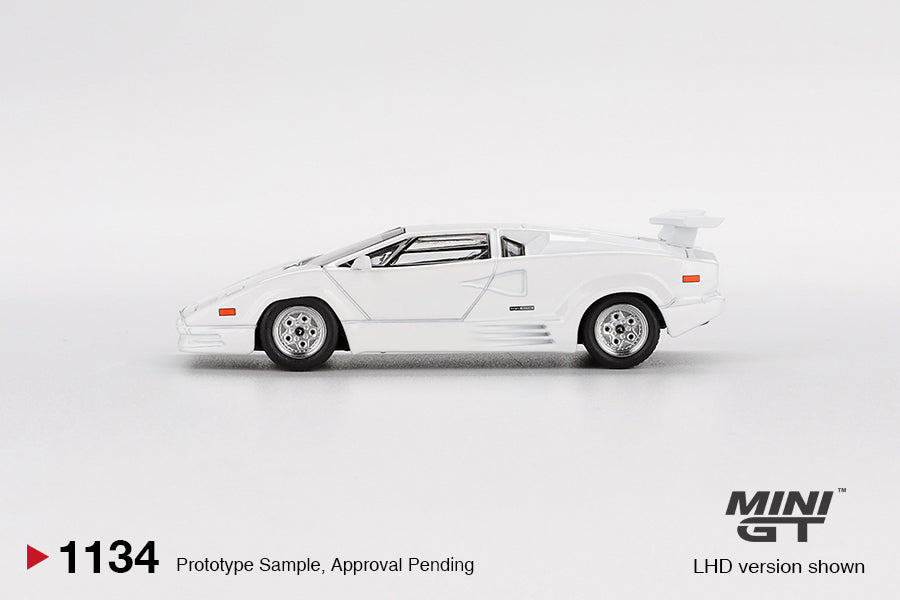 MGT01134 Lamborghini Countach 25th Anniversary White - MiniGT 1:64