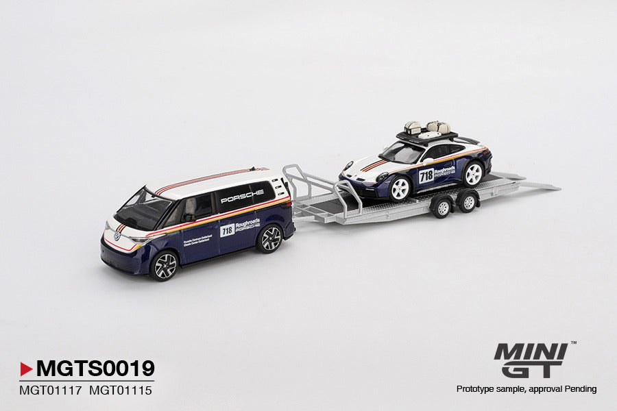 MGTS0019 Porsche 911 Dakar #718 / Volkswagen ID. Buzz Porsche Centrum Gelderland Roughroads Set