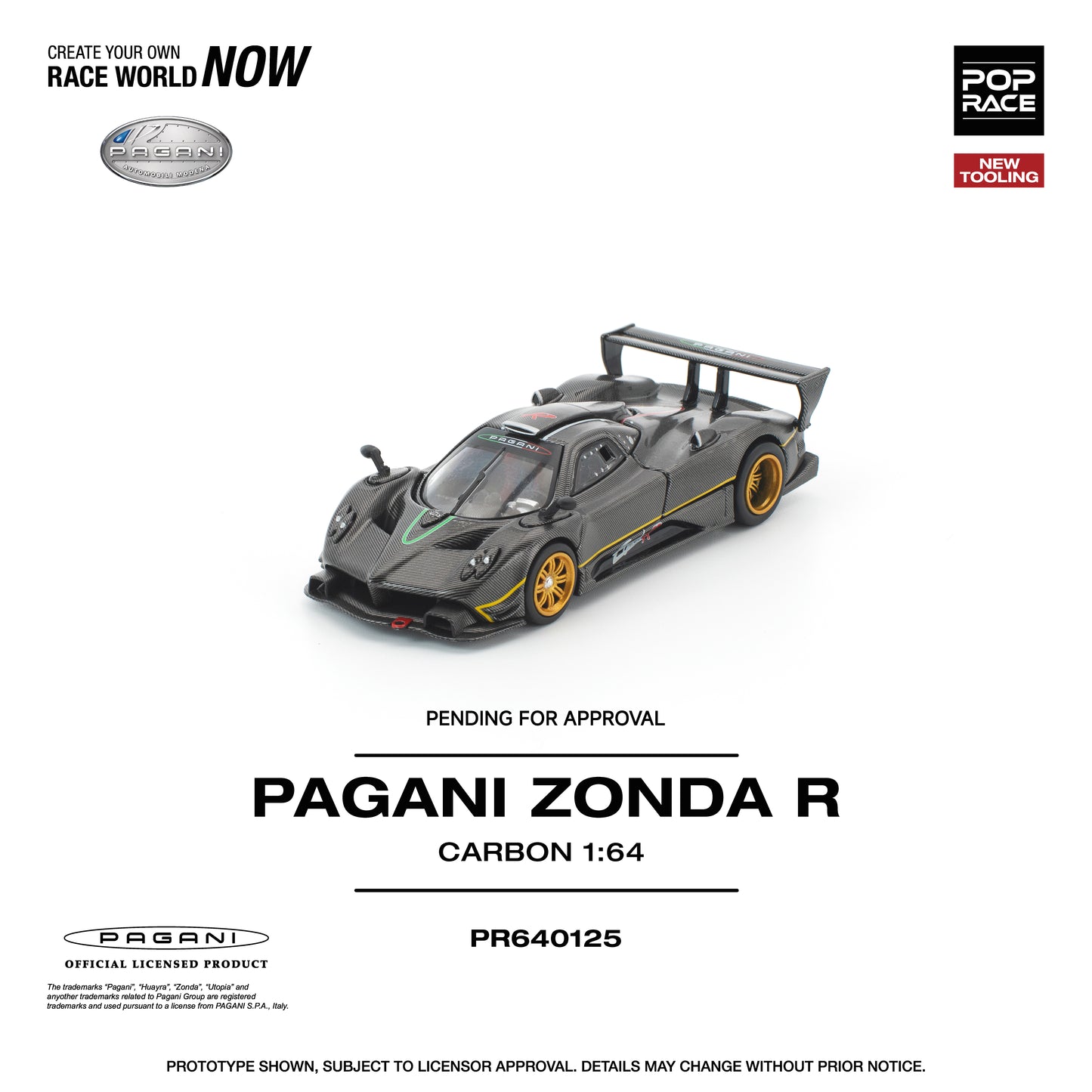 PR640125 PAGANI ZONDA R NEW TOOLING