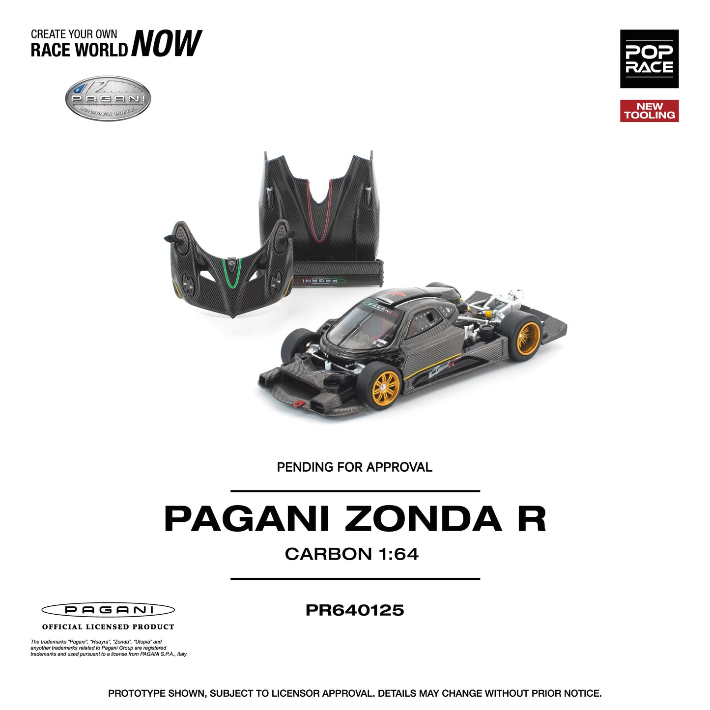 PR640125 PAGANI ZONDA R NEW TOOLING