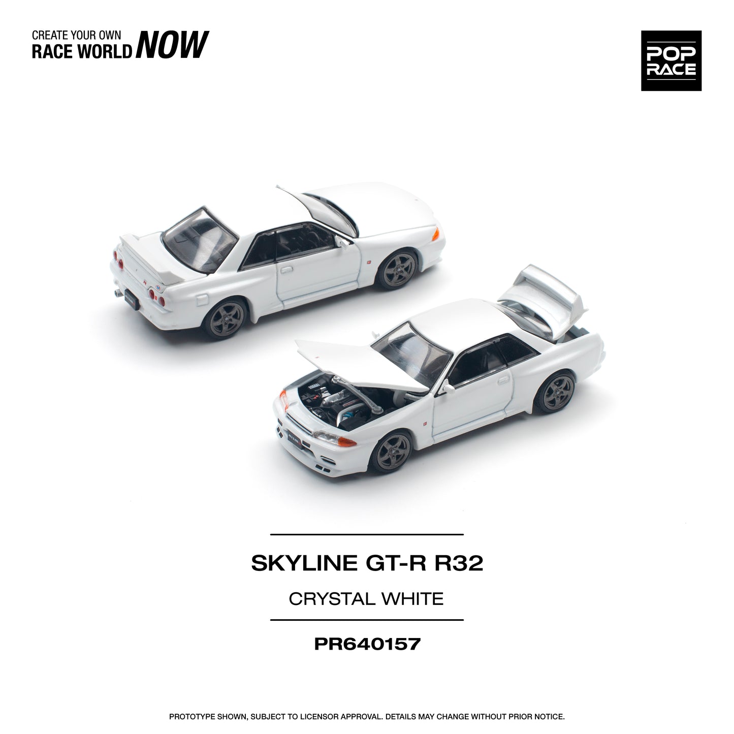 PR640157 GT-R R32 CRYSTAL WHITE