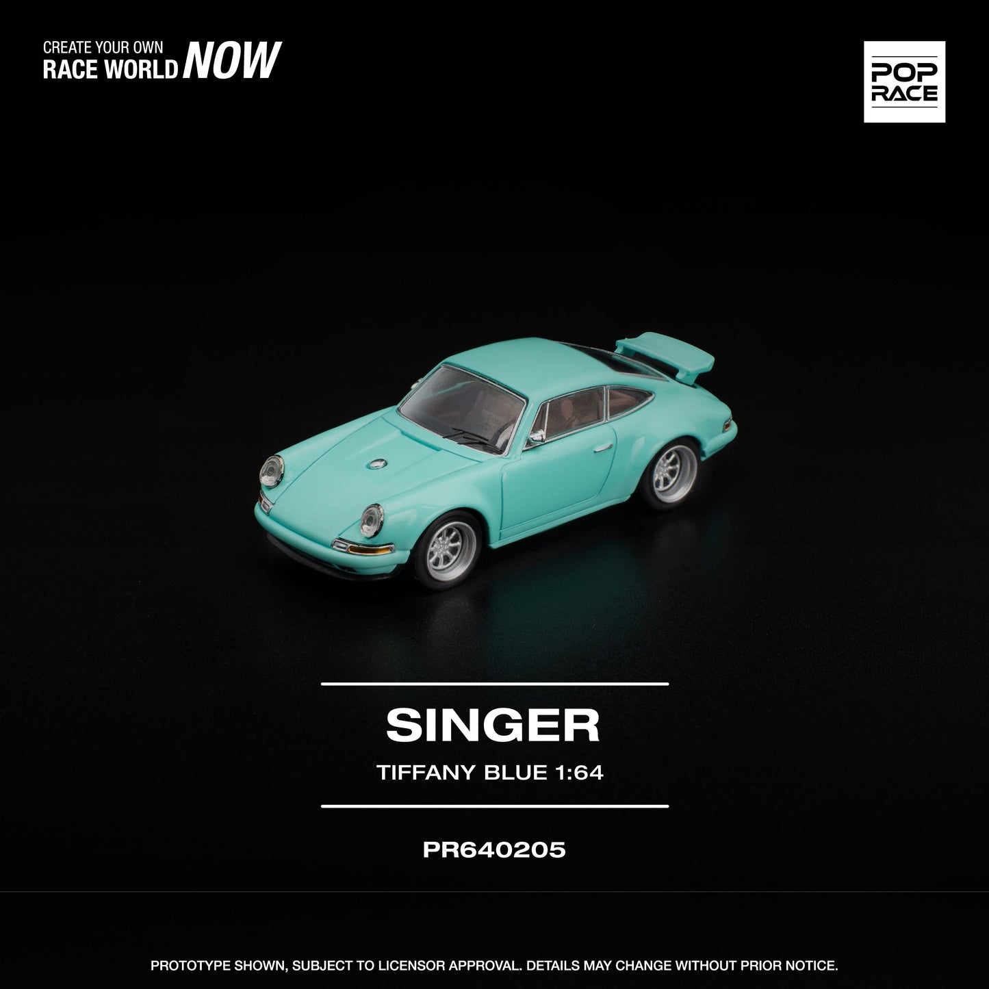PR640205 SINGER 964 TIFFANY BLUE - Pop Race 1:64