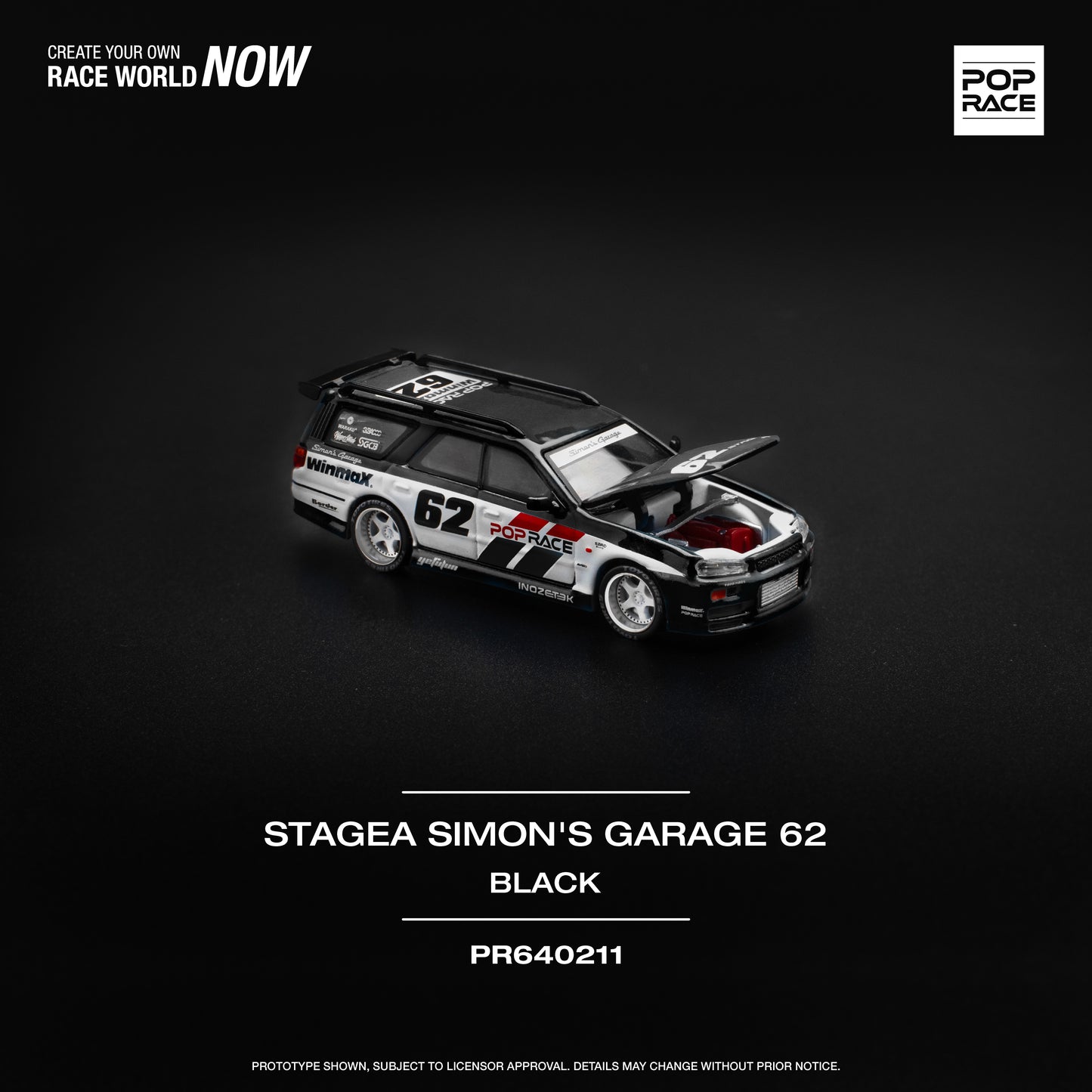 PR640211 STAGEA SIMON'S GARAGE 62 BLACK