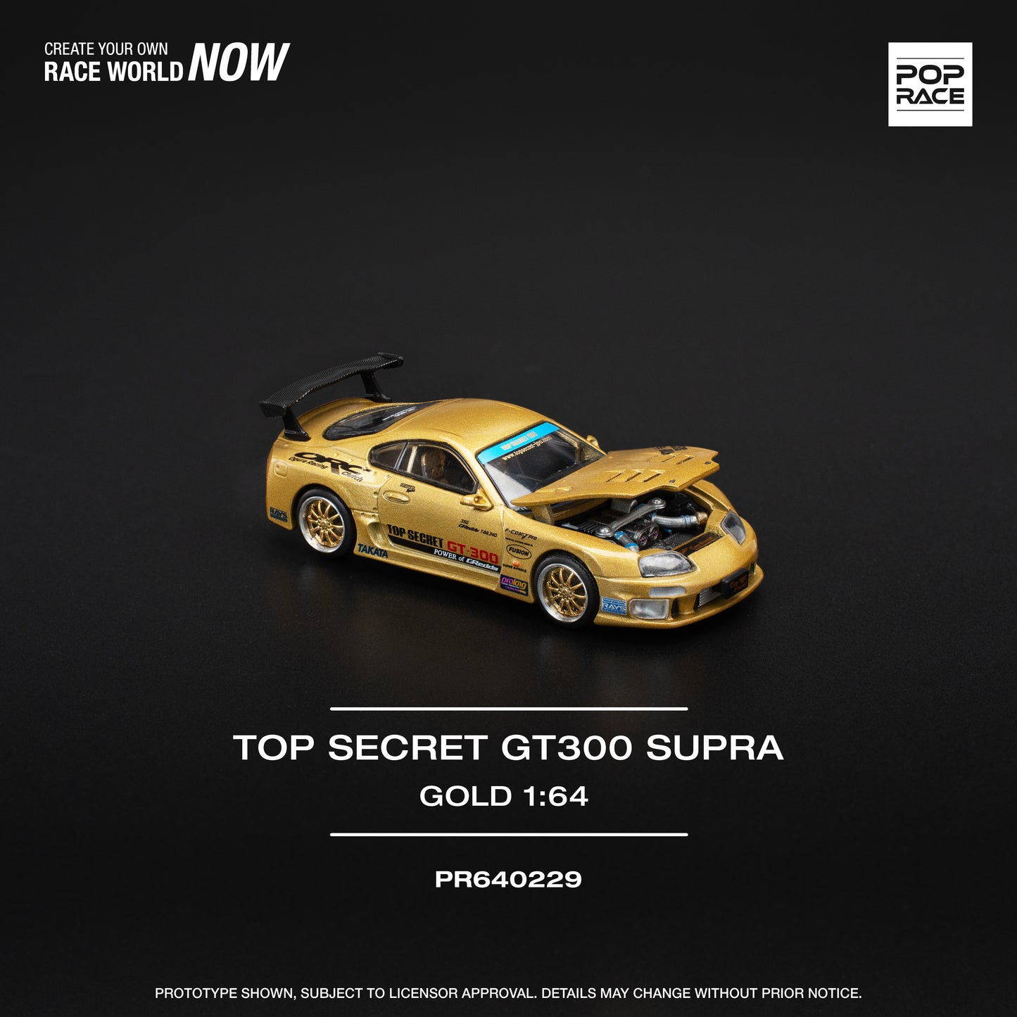 PR640229 Top Secret GT300 Supra - Gold