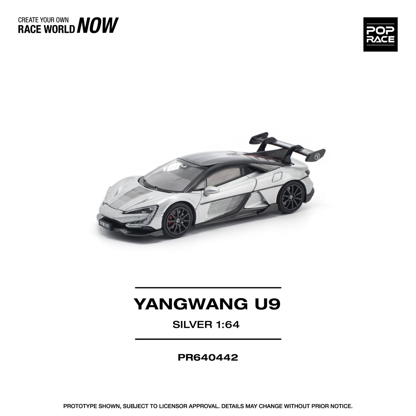 PR640442 YANGWANG U9 - SILVER - Pop Race 1:64
