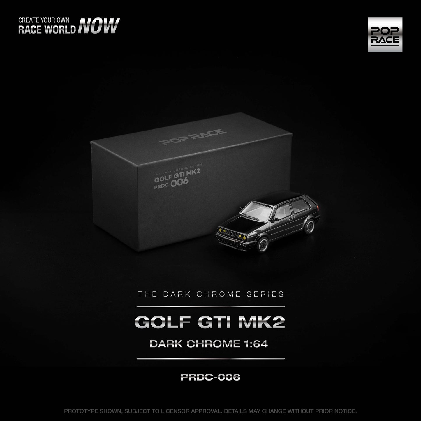PRDC006 GOLF GTI MK2 DARK CHROME