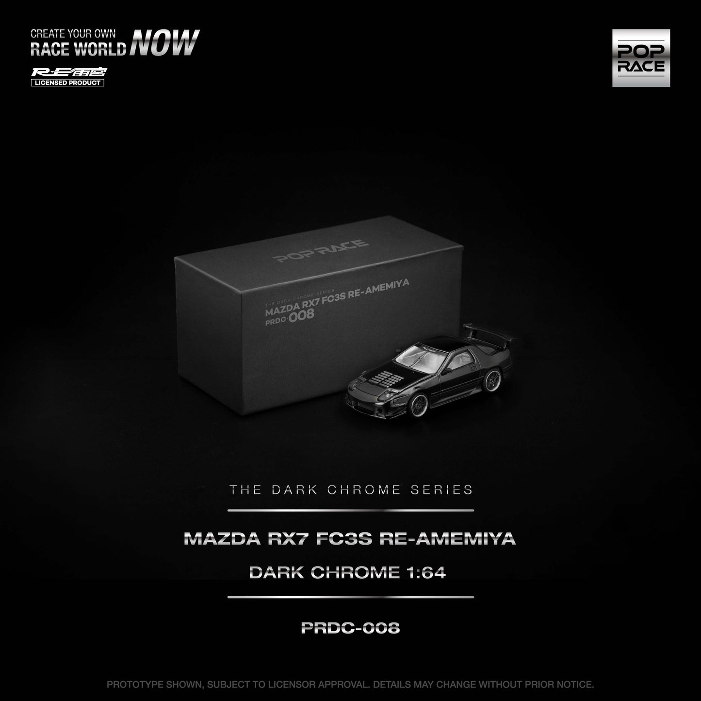 PRDC008 MAZDA RX7 (FC3S) RE-AMEMIYA DARK CHROME