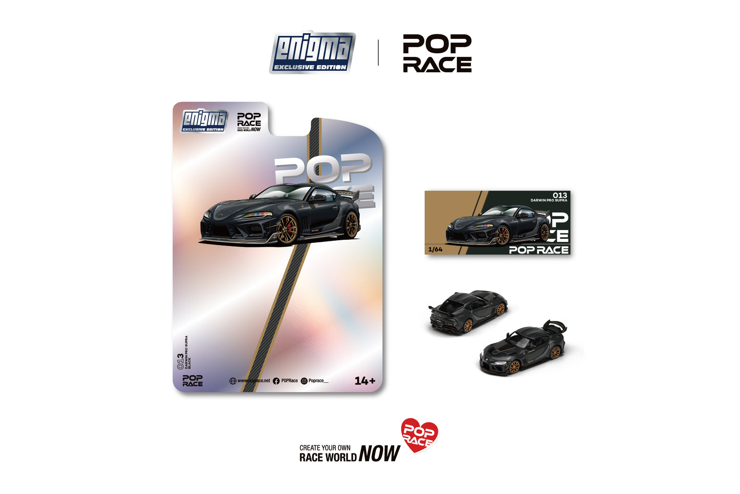 PRE013 DARWIN PRO 66G NWB SUPRA (A90) – MIDNIGHT BLACK