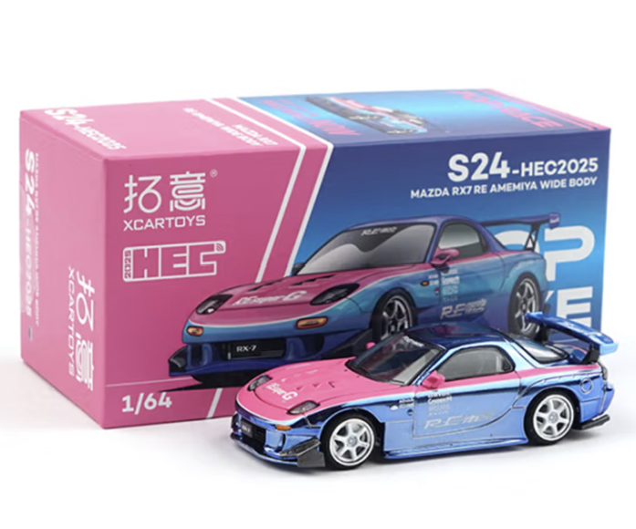 PR640276 Mazda Rx7 Amemiya Blue Chrome Hobby Expo China HEC 2025