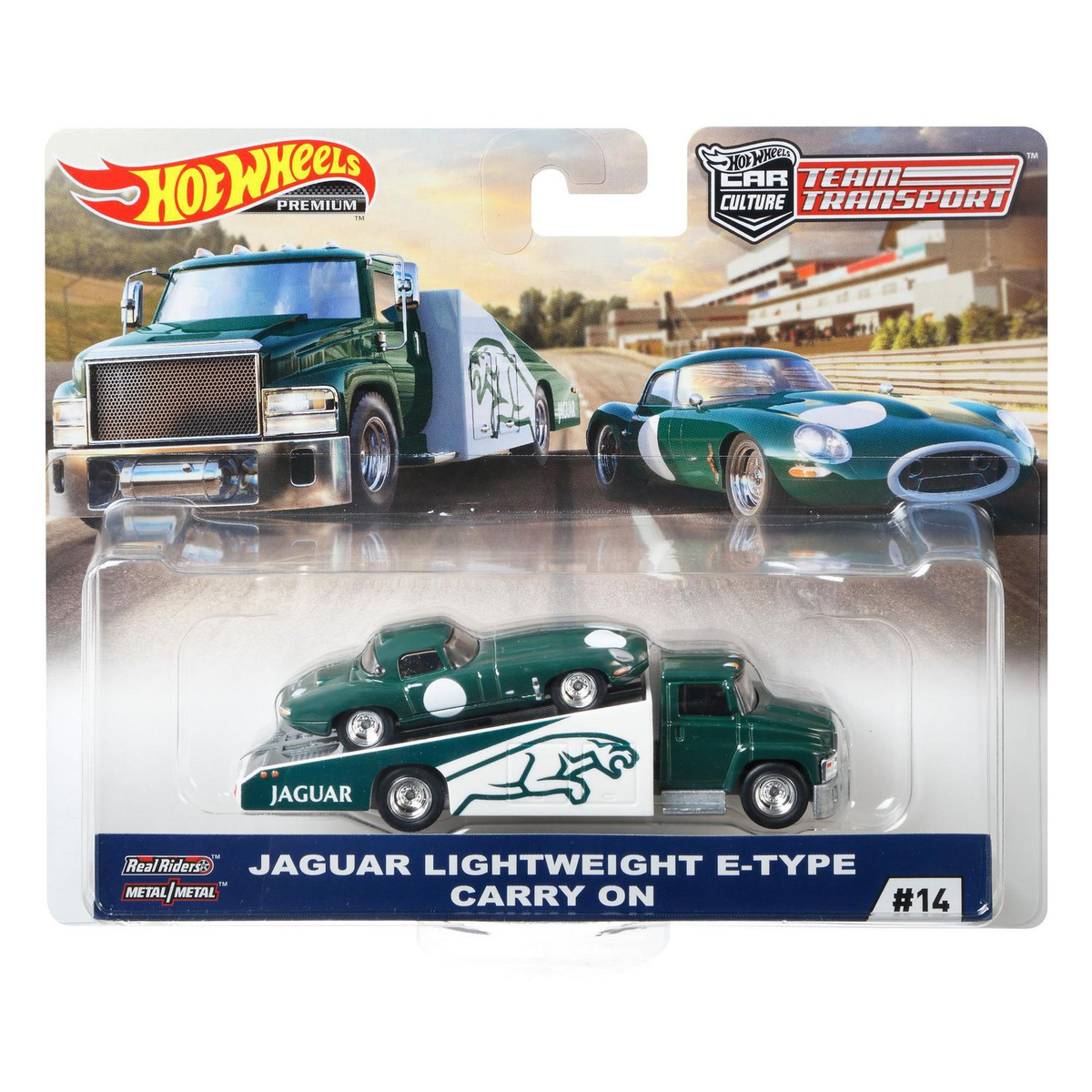 Hot Wheels Team Transport TT#14 Jaguar Lightweight E-type Carry on