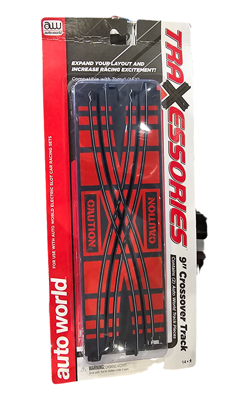 AutoWorld Slot Racing 9" Crossover Track