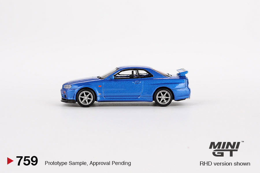 MGT00759 Nissan Skyline GT-R (R34) V-Spec - Bayside Blue Mijo