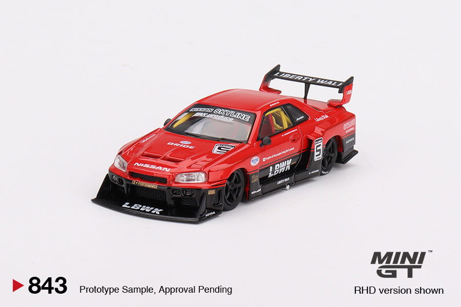 MGT00843 Nissan LB-ER34 Super Silhouette SKYLINE Red/Black